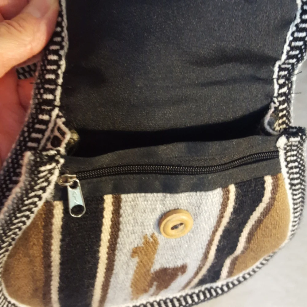 Peruvian NWOT Alpaca Wool Artesian Crossbody Bag.
